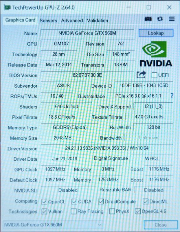 Ігровий ноутбук Asus ROG ZX50VW / 15.6" (1920x1080) TN / Intel Core i7-6700HQ (4 (8) ядра по 2,6 - 3,5 ГГц) / 16 ГБ DDR4 / 256 ГБ SSD / nVidia GeForce GTX 960M, 2 ГБ GDDR5, 128-біт / WebCam / DVD-ROM б/в - зображення 12