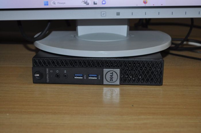 Комплект ПК: неттоп Dell OptiPlex 3040 Micro USFF / Intel Core i5-6500T (4 ядра по 2,5 - 3,1 ГГц) / 16 ГБ DDR3 / 500 ГБ SSD / Intel HD Graphics 530 / Windows 11 Pro / Блок + Монітор EIZO FlexScan EV2455 / 24" (1920x1200) IPS / Кабелі б/в - изображение 7